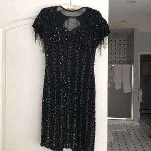 Stunning black  beaded and sequined dress.